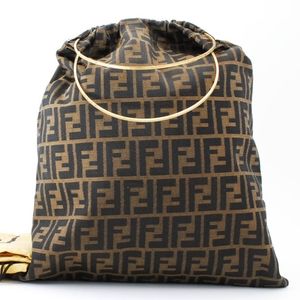 Fendi Zucca Signature Ring Handle Tote